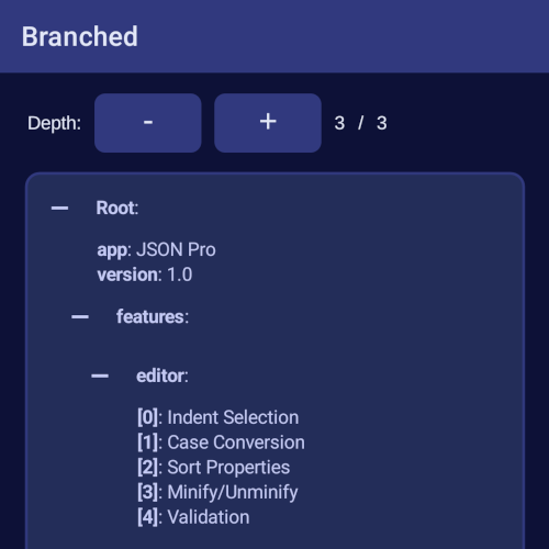 JSON Editor Screen Shot