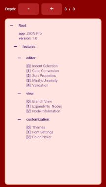 JSON Editor Screen Shot